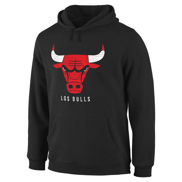  Men Chicago Bulls Noches Enebea Pullover Hoodie Black->chicago bulls->NBA Jersey